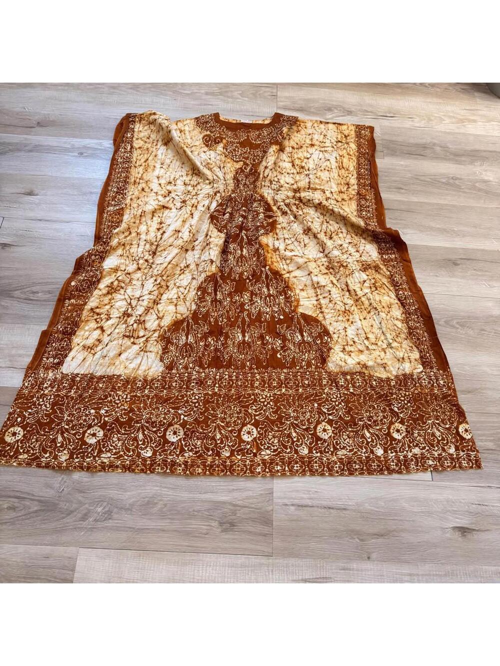 Genuine Batik African Kaftan 100% Cotton Women's o/s - Picture 2 of 3
